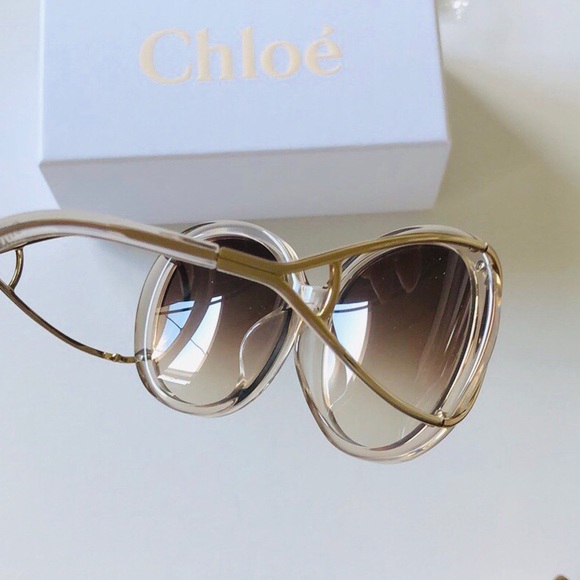 Chloe Crystal Turtledove Sunglasses - Picture 6 of 11